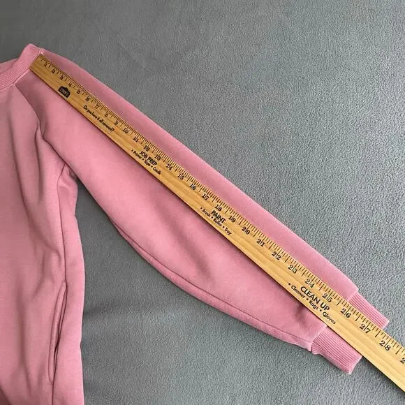 Pact Organic Cotton Blend Crew Neck Pullover Tunic Sweatshirt Womens M Pockets - Picture 12 of 15